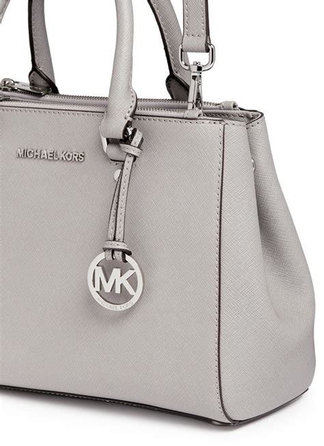 michael kors grau tasche|michael kors opened satchel purse.